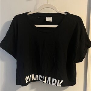 Gymshark Black Crop Top